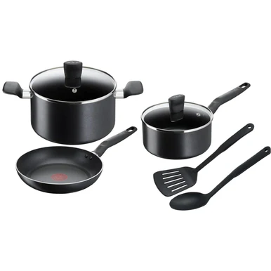 Tefal G6 Super Cook 7-Piece Non-Stick Cookware Set | B459S784 – Durable Titanium Non-Stick Coating, Thermo-Signal Heat Indicator, Even Heat Diffusion Base, Ergonomic Handles Tefal G6 Super Cook 7-Piece Non-Stick Cookware Set | B459S784 – Durable Titanium Non-Stick Coating, Thermo-Signal Heat Indicator, Even Heat Diffusion Base, Ergonomic Handles