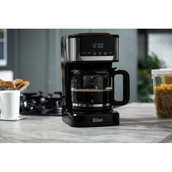 Zilan Drip Coffee Maker, 1.8L (12 Cups), 900W, ZLN9266 — High-Capacity Programmable Coffee Machine with Anti-Drip System, Keep-Warm Function, Washable Filter Zilan Drip Coffee Maker, 1.8L (12 Cups), 900W, ZLN9266 — High-Capacity Programmable Coffee Machine with Anti-Drip System, Keep-Warm Function, Washable Filter