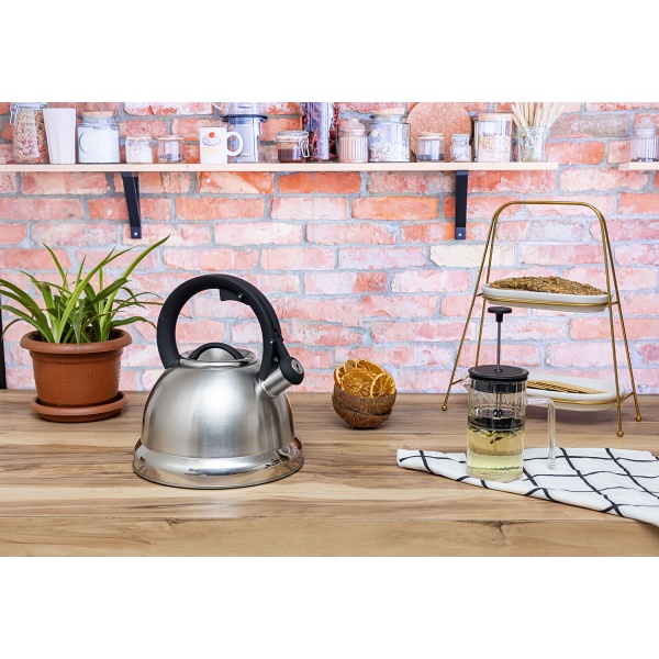 Zilan Stainless Steel Whistling Kettle, 3.5L Capacity, Durable High-Quality Stainless Steel Body, Heat-Resistant Handle, Classic Whistling Feature for Boiling Water, Model ZLN1306 Zilan Stainless Steel Whistling Kettle, 3.5L Capacity, Durable High-Quality Stainless Steel Body, Heat-Resistant Handle, Classic Whistling Feature for Boiling Water, Model ZLN1306