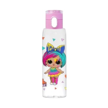 LOL Bottle with Hanger 500CC – Vibrant and Durable BPA-Free Plastic Water Bottle Featuring Popular LOL Surprise Doll Designs, Leak-Proof Screw Cap and  Ergonomic Shape