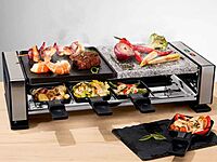 Silver Crest 1400W Non-Stick Raclette Grill with Marble Stone Plate – Double-Sided Aluminum Grill & Hot Stone Plate Silver Crest 1400W Non-Stick Raclette Grill with Marble Stone Plate – Double-Sided Aluminum Grill & Hot Stone Plate