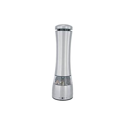 Zilan Electric Salt & Pepper Mill, ZLN2508 — Premium Stainless Steel Automatic Grinder with Adjustable Ceramic Mechanism, One-Hand Operation, LED Light