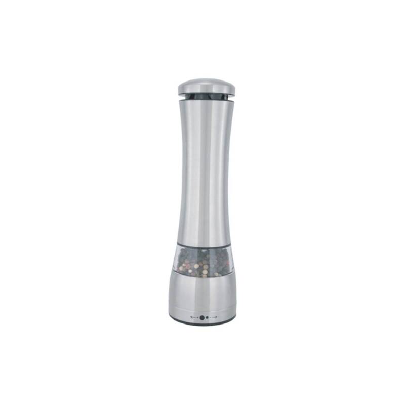 Zilan Electric Salt & Pepper Mill, ZLN2508 — Premium Stainless Steel Automatic Grinder with Adjustable Ceramic Mechanism, One-Hand Operation, LED Light