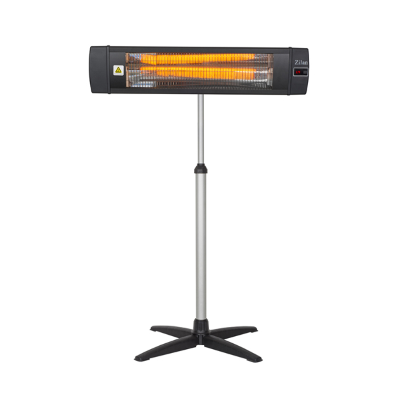 Zilan Electric Infrared Heater ZLN1624 – 2000W Carbon Lamp, Medium-Wave Infrared Heating, 10,000-Hour Lifespan, IP55 Water-Resistant Design, Remote Control with 4 Power Settings & 1–9 Hour Timer
