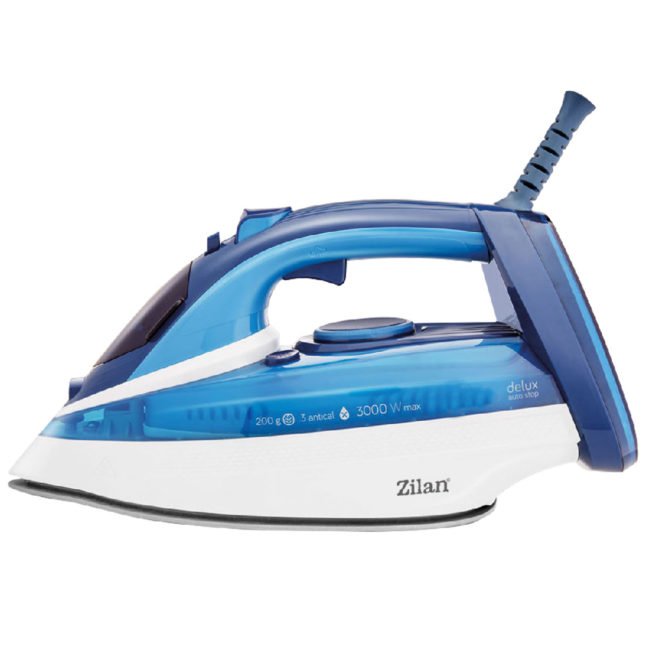 Zilan Steam Iron, 3000W, ZLN2908 — High-Power Professional Steam Iron with Adjustable Temperature, Anti-Drip System, Vertical Steam Function, Non-Stick Soleplate