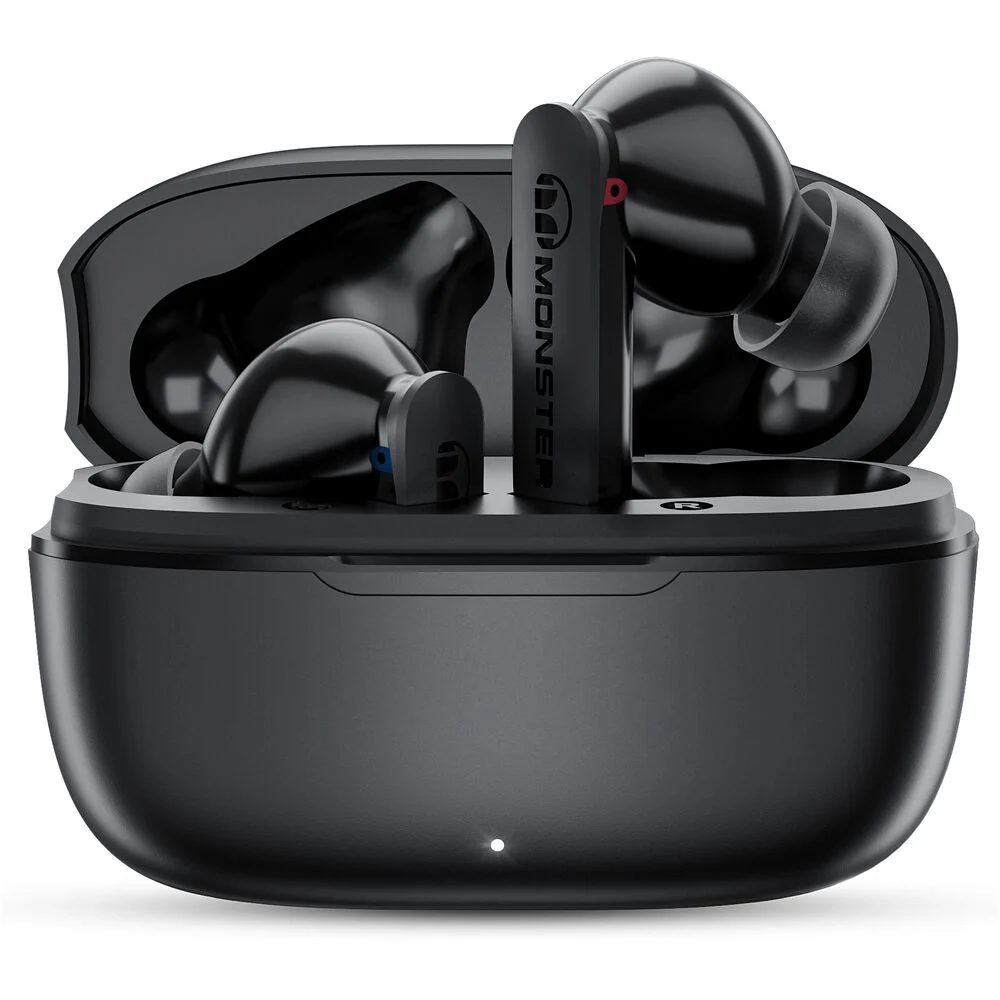 Monster Wireless In-Ear Headphone N-Lite Clear Talk – Lightweight & Compact Design | Ergonomic Snug Fit | Includes 3 Pairs of Ear Tips Monster Wireless In-Ear Headphone N-Lite Clear Talk – Lightweight & Compact Design | Ergonomic Snug Fit | Includes 3 Pairs of Ear Tips