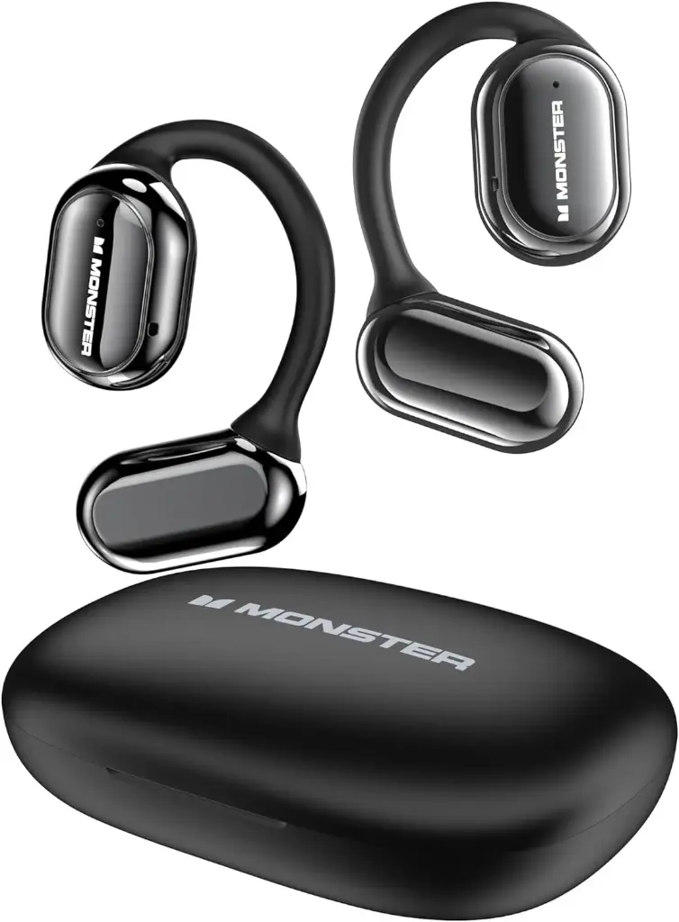 Monster Open Free AC100 True Wireless Open-Ear Bluetooth Headphones – Bluetooth 5.3 Stable Connection | 16mm Dynamic Drivers | 50mAh Earbuds + 300mAh Charging Case Monster Open Free AC100 True Wireless Open-Ear Bluetooth Headphones – Bluetooth 5.3 Stable Connection | 16mm Dynamic Drivers | 50mAh Earbuds + 300mAh Charging Case