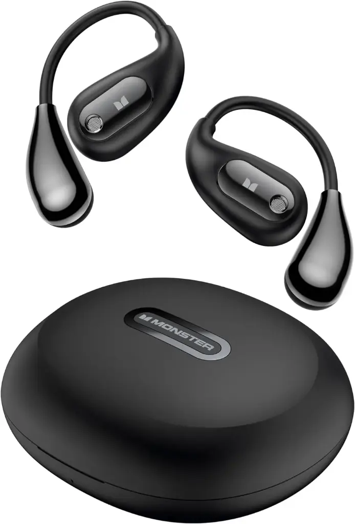Monster Open Ear AC210 True Open-Ear Bluetooth Headphones – Open-Back Design for Ultimate Comfort | 360° Excellent Sound with Dual 12mm Drivers & Beryllium Diaphragm Monster Open Ear AC210 True Open-Ear Bluetooth Headphones – Open-Back Design for Ultimate Comfort | 360° Excellent Sound with Dual 12mm Drivers & Beryllium Diaphragm
