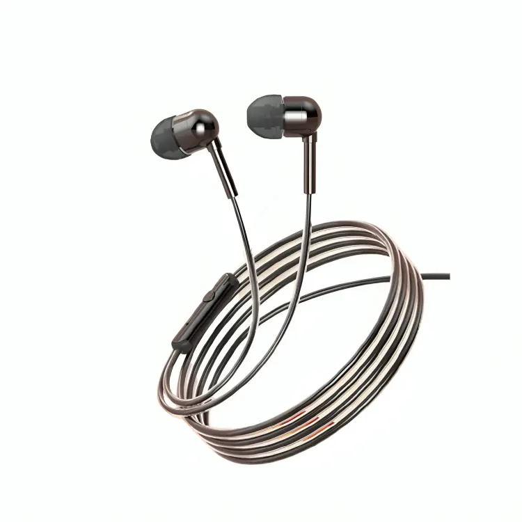 MOXOM MX-EP55 Smart Wired 3.5mm Stereo Earphones – Powerful 10mm Dynamic Bass Drivers, High-Fidelity Sound, Built-In Microphone, Max Input Power 5W, Universal Compatibility with Android & iPhone