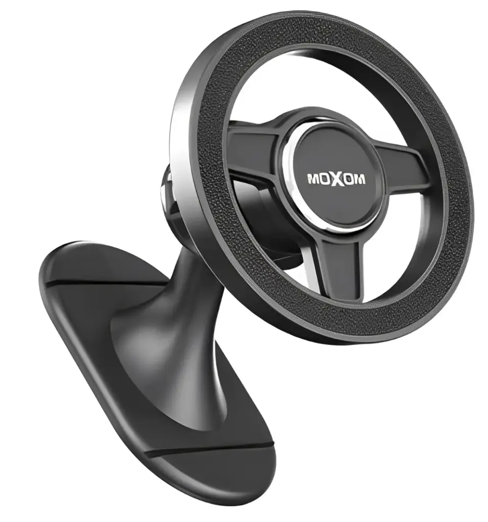 Moxom MX-VS97 Magnetic Car Dashboard Phone Holder 360° Rotating Head ABS + Metal Build Strong Magnetic Grip Secure Hands-Free Mounting for Safe Driving