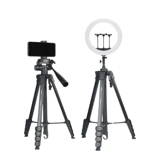 Jmary KP-2201 Multi-Functional Tripod – 1.7M Adjustable Tripod with Pan Head & Ring Light Mount | Lightweight 880g | Max Load 3kg | Foldable 46.5cm Design with Carry Bag & Phone Clip Jmary KP-2201 Multi-Functional Tripod – 1.7M Adjustable Tripod with Pan Head & Ring Light Mount | Lightweight 880g | Max Load 3kg | Foldable 46.5cm Design with Carry Bag & Phone Clip