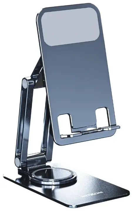 MOXOM MX-VS69 Desktop Phone & Tablet Holder – Adjustable Stand Mount with 360° Rotating Cradle for Smartphones & Devices up to 9.0” – Stable Base for Desk, Table, Office, or Home Use