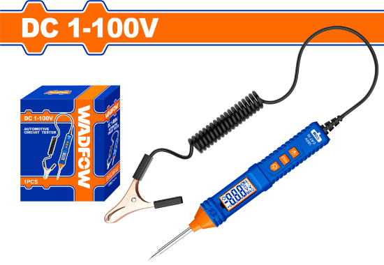 Automotive DC Circuit Test Screwdriver – Voltage Tester for Cars DC 1-100V – Includes 2700mm Flexible Cord, 1pcs LR03 AAA Battery – Compact & Reliable Electrical Probe Automotive DC Circuit Test Screwdriver – Voltage Tester for Cars DC 1-100V – Includes 2700mm Flexible Cord, 1pcs LR03 AAA Battery – Compact & Reliable Electrical Probe