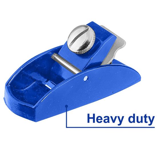 No.1# Heavy-Duty Bench Planer – 3 1/2" (90mm) Cast Iron Body, 25.4mm Planing Width, 1.2mm Thick Blade – Precision-Machined Double-Iron Cutter, Polished Bottom for Smooth Performance