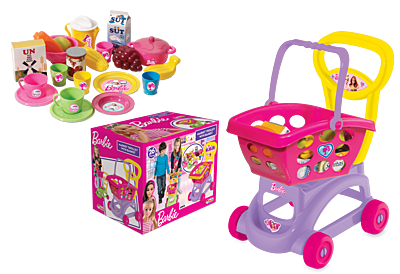 Dede Market Trolley with Basket-6P 1972: An Engaging Supermarket Playset for Children Aged 3 and Above