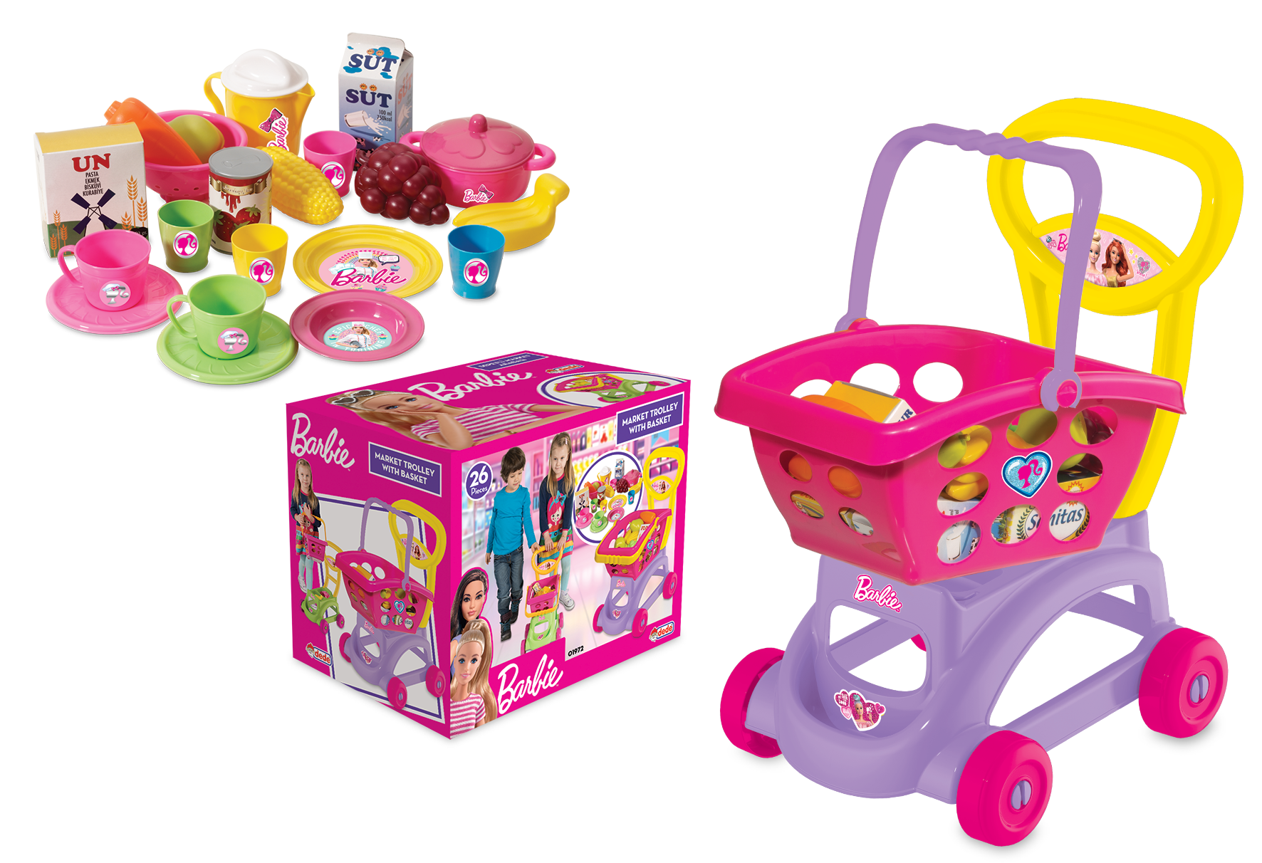Dede Market Trolley with Basket-6P 1972: An Engaging Supermarket Playset for Children Aged 3 and Above Dede Market Trolley with Basket-6P 1972: An Engaging Supermarket Playset for Children Aged 3 and Above