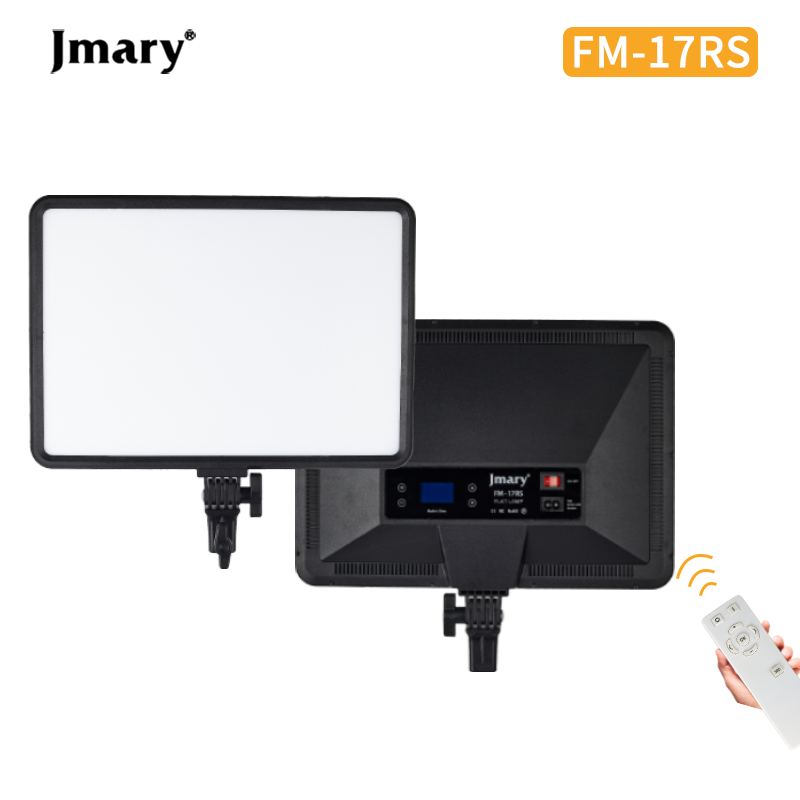 Jmary FM-17RS 17-Inch Professional Panel Video Light – High-Power LED Soft Light with Adjustable Color Temperature, Wide Coverage, High CRI for Natural Color Rendering