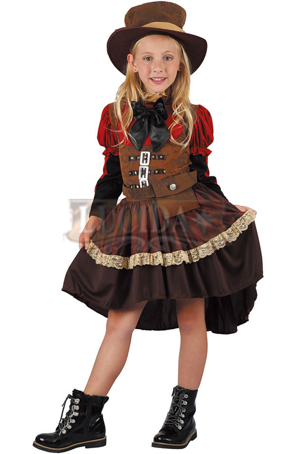 LUCIDA Steampunk Girl Costume for Kids – Adventure-Inspired Halloween Outfit