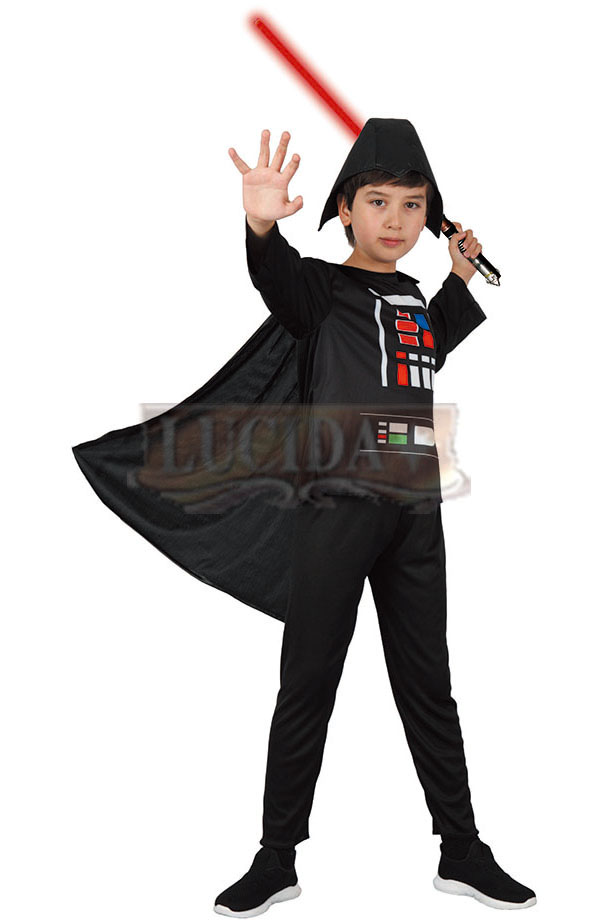 LUCIDA Black Warrior Costume for Kids – Fierce Halloween & Roleplay Outfit