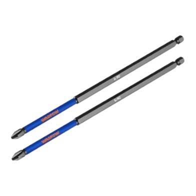 WADFOW 2PCS/SET Impact Screwdriver Bit 150MM PH2 S2 Impact Control Bit Set Screw Driver