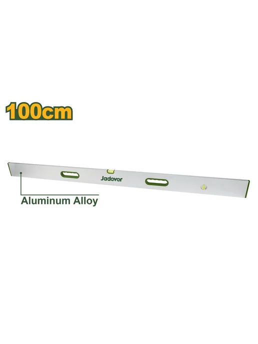 Jadaver 100cm Aluminum Alloy Spirit Level โ Heavy-Duty 1.0mm Thick Construction, Professional Measuring Tool with Three Vials (90ยฐ, 180ยฐ, 45ยฐ) Jadaver 100cm Aluminum Alloy Spirit Level โ Heavy-Duty 1.0mm Thick Construction, Professional Measuring Tool with Three Vials (90ยฐ, 180ยฐ, 45ยฐ)