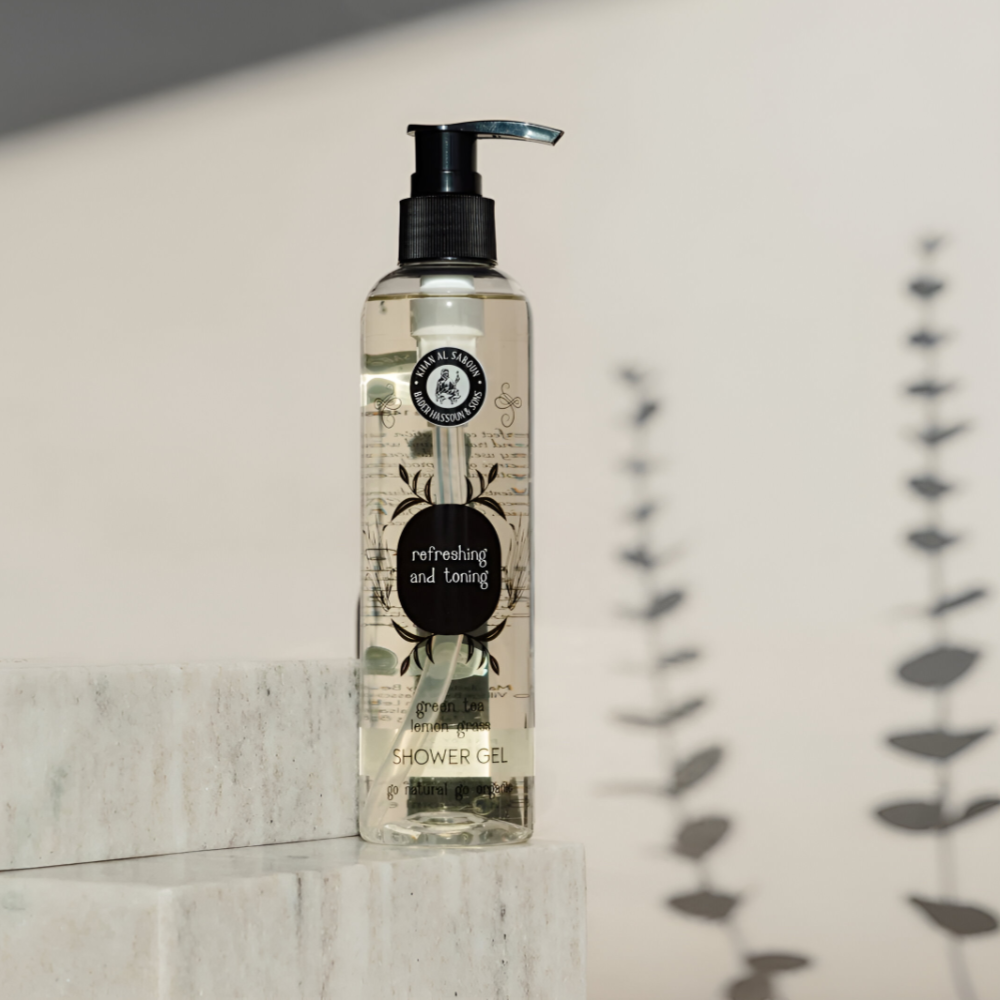Khan-Saboun Shower Gel Green Tea & Lemon Grass 250ml Khan-Saboun Shower Gel Green Tea & Lemon Grass 250ml