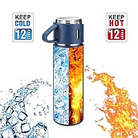 Stainless Steel Thermo 500ml/16.9oz Cup for Coffee Hot drink and Cold drink water flask.(Blue,Set) Stainless Steel Thermo 500ml/16.9oz Cup for Coffee Hot drink and Cold drink water flask.(Blue,Set)