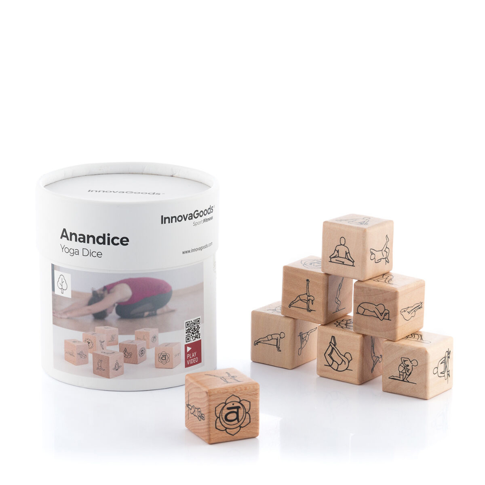 InnovaGoods Yoga Dice Game Anandice 7 Pieces, V0103023 InnovaGoods Yoga Dice Game Anandice 7 Pieces, V0103023
