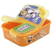 Disney Stor Multi Compartment Sandwich Box Looney Tunes Heroes, 74920 Disney Stor Multi Compartment Sandwich Box Looney Tunes Heroes, 74920