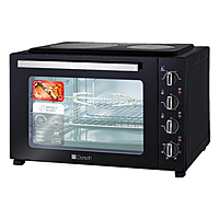 Dorsh 48L Electric Oven with Built-in Hob DH-07850 – Multi-Function Cooking with Convection, Double Hot Plates, Adjustable Temperature Control, Timer & Double Glass Door Dorsh 48L Electric Oven with Built-in Hob DH-07850 – Multi-Function Cooking with Convection, Double Hot Plates, Adjustable Temperature Control, Timer & Double Glass Door