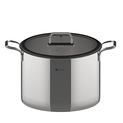 Steel Pro DH-03828 32 cm 17L Stainless Steel Cookware โ Premium 18/8 Durable Pot with Lid, Non-Reactive Interior for Cooking, Boiling, and Stewing Steel Pro DH-03828 32 cm 17L Stainless Steel Cookware โ Premium 18/8 Durable Pot with Lid, Non-Reactive Interior for Cooking, Boiling, and Stewing