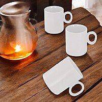 Van Well MIKA Porcelain Off-White Large Coffee Cups – Set of 3 (Ø 8.5 cm, 410 ml) – Elegant and Modern Porcelain Mugs for Coffee, Tea, and Hot Beverages Van Well MIKA Porcelain Off-White Large Coffee Cups – Set of 3 (Ø 8.5 cm, 410 ml) – Elegant and Modern Porcelain Mugs for Coffee, Tea, and Hot Beverages