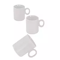 Van Well MIKA Porcelain Off-White Large Coffee Cups – Set of 3 (Ø 8.5 cm, 410 ml) – Elegant and Modern Porcelain Mugs for Coffee, Tea, and Hot Beverages Van Well MIKA Porcelain Off-White Large Coffee Cups – Set of 3 (Ø 8.5 cm, 410 ml) – Elegant and Modern Porcelain Mugs for Coffee, Tea, and Hot Beverages