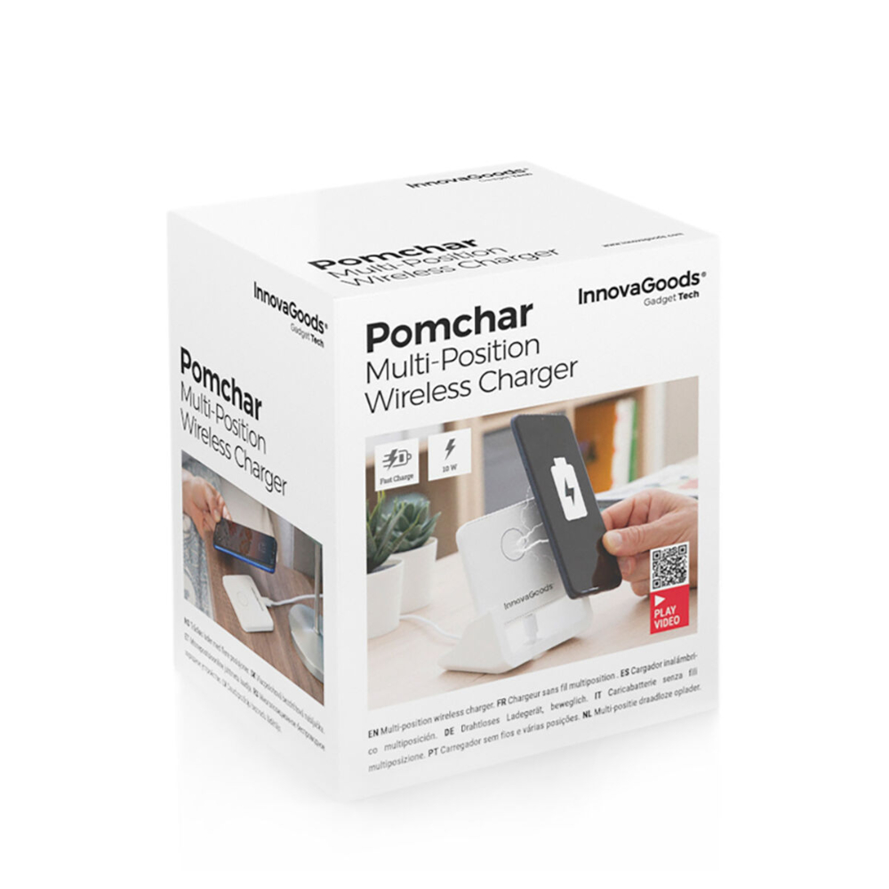 InnovaGoods Multi-Position Wireless Charger With Support Base Pomchar, V0103352 InnovaGoods Multi-Position Wireless Charger With Support Base Pomchar, V0103352