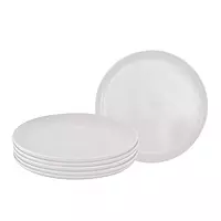 Van Well Mika Porcelain OffWhite , Set of 6 x-large Dinner Plates (diameter 27 x height 2 cm.) and one gift cake plate Van Well Mika Porcelain OffWhite , Set of 6 x-large Dinner Plates (diameter 27 x height 2 cm.) and one gift cake plate