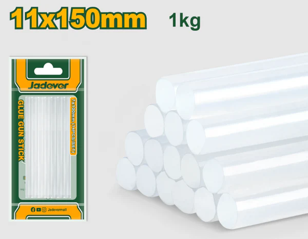 Jadever JDGJ5815 Premium 11mm Hot Melt Glue Sticks โ High-Strength Petroleum Resin Adhesive, 15cm Length, Fast-Melting, Clean Bonding Jadever JDGJ5815 Premium 11mm Hot Melt Glue Sticks โ High-Strength Petroleum Resin Adhesive, 15cm Length, Fast-Melting, Clean Bonding