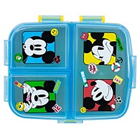 Disney Stor Xl Multi Compartment Rectangular Sandwich Box Mickey Mouse Fun-Tastic, 74399 Disney Stor Xl Multi Compartment Rectangular Sandwich Box Mickey Mouse Fun-Tastic, 74399