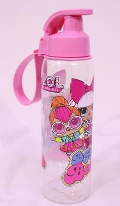 LOL Bottle with Hanger 500cc – Vibrant & Fun BPA-Free Kids Water Bottle with Adjustable Carry Strap