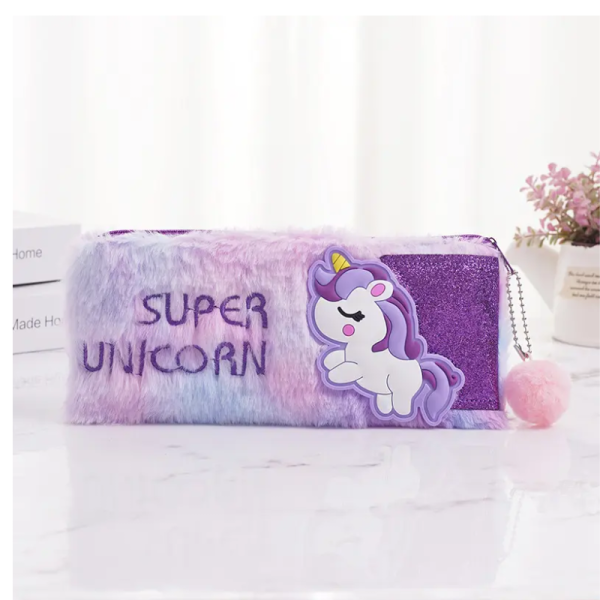 Unicorn Pencil Case – Cute and Colorful Kids’ Stationery Organizer with Zipper Closure