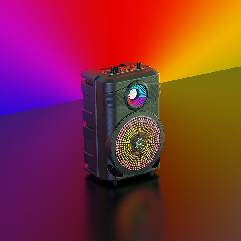HOCO BS46 Karaoke Wireless Speaker with 8-Inch Woofer, Bluetooth 5.0, 10W Output, AUX Input, and 1800mAh Battery