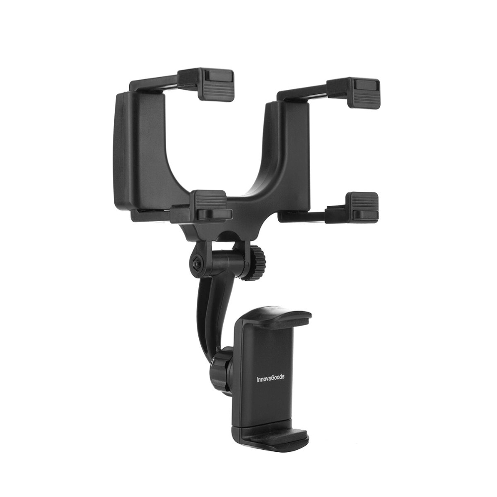 InnovaGoods Smartphone Holder For Rearview Mirror Stropp, V0103557, Durable plastic and rubber components, Lightweight for easy handling (around 150-250 grams) InnovaGoods Smartphone Holder For Rearview Mirror Stropp, V0103557, Durable plastic and rubber components, Lightweight for easy handling (around 150-250 grams)