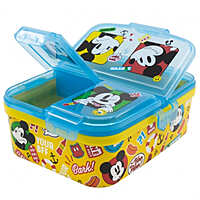 Disney Stor Xl Multi Compartment Rectangular Sandwich Box Mickey Mouse Fun-Tastic, 74399 Disney Stor Xl Multi Compartment Rectangular Sandwich Box Mickey Mouse Fun-Tastic, 74399