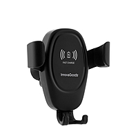 InnovaGoods Mobile Phone Holder With Wireless Charger For Cars Wolder, V0103067, Suitable for most smartphones that support wireless charging (usually from 4.7 to 6.9 inches)