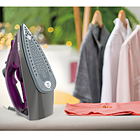 Tefal Express Steam 2600W Iron with Ceramic Soleplate, Fast Heat-Up, Anti-Drip and Anti-Scale Features for Effortless Wrinkle Removal and Smooth Ironing Results Tefal Express Steam 2600W Iron with Ceramic Soleplate, Fast Heat-Up, Anti-Drip and Anti-Scale Features for Effortless Wrinkle Removal and Smooth Ironing Results