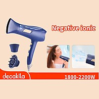 Decakila- Lonic hairdryer 1800-2200W,  2 speed, 3 heat settings, DC motor, With 2 Pcs nozzle and diffuser