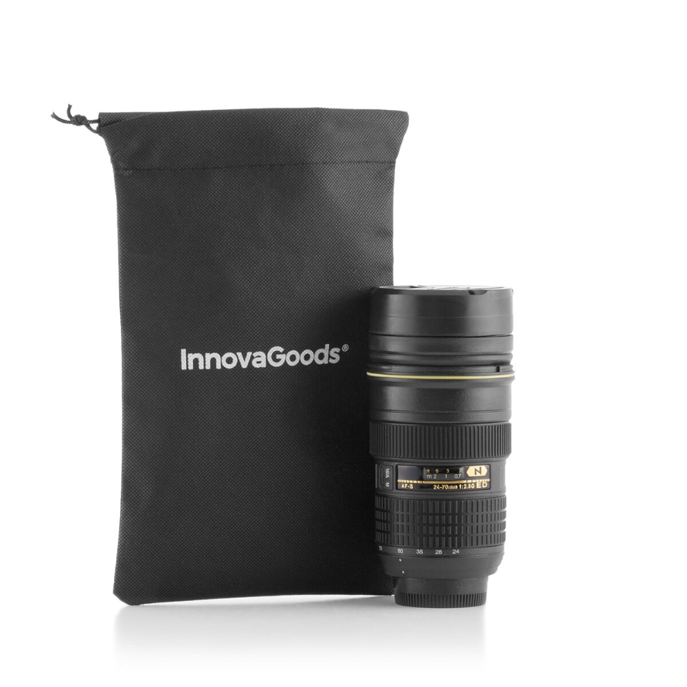 InnovaGoods Thermal Cup With Lid, V0100509, Typically around 500 ml (exact capacity may vary), Double-wall vacuum insulation for temperature retention InnovaGoods Thermal Cup With Lid, V0100509, Typically around 500 ml (exact capacity may vary), Double-wall vacuum insulation for temperature retention