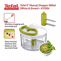Tefal Manual Chopper 500ML Compact and Efficient Food Chopper with Multi-Blade System for Quick and Easy Vegetable, Fruit, and Herb Chopping Without Electricity Tefal Manual Chopper 500ML Compact and Efficient Food Chopper with Multi-Blade System for Quick and Easy Vegetable, Fruit, and Herb Chopping Without Electricity