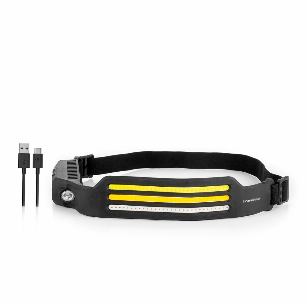 InnovaGoods Rechargeable And Adjustable Led Headlamp Recobright, V0103771, Durable plastic and silicone, Typically around 200-500 lumens (exact brightness may vary) InnovaGoods Rechargeable And Adjustable Led Headlamp Recobright, V0103771, Durable plastic and silicone, Typically around 200-500 lumens (exact brightness may vary)