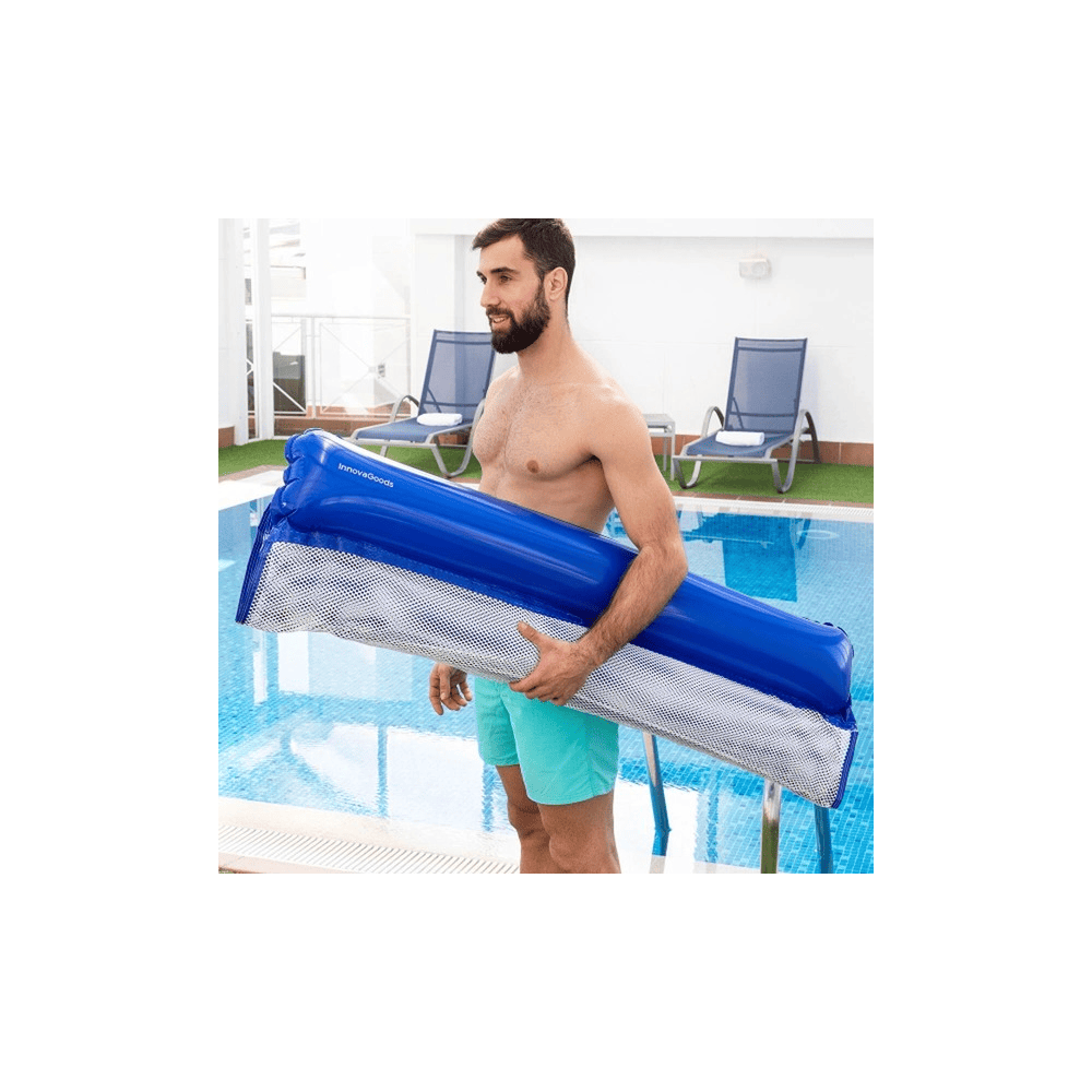 InnovaGoods Double Floating Water Hammock For Swimming Pool Twolok, V0103687, Easy to inflate and deflate, folds compactly for transport. InnovaGoods Double Floating Water Hammock For Swimming Pool Twolok, V0103687, Easy to inflate and deflate, folds compactly for transport.