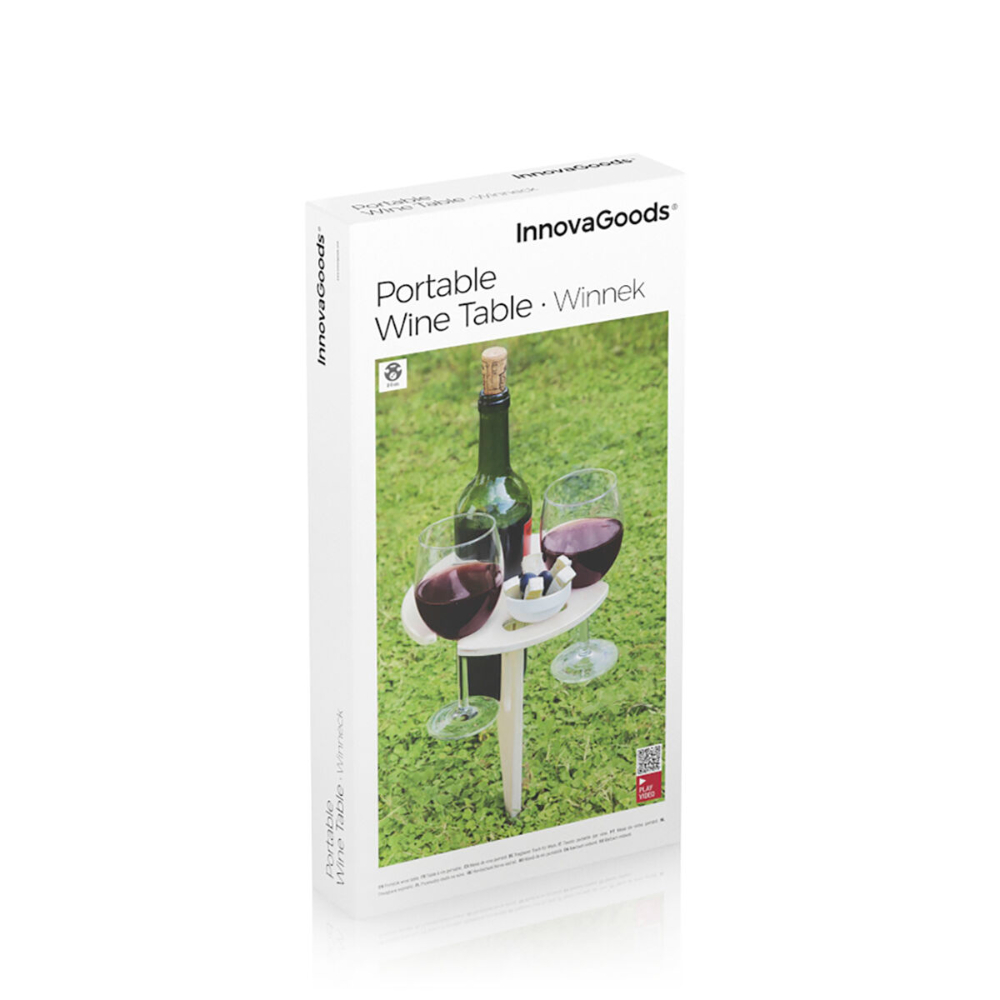 InnovaGoods Folding And Portable Wine Table For Outdoors Winnek, V0103486, Made from durable lime plywood. InnovaGoods Folding And Portable Wine Table For Outdoors Winnek, V0103486, Made from durable lime plywood.